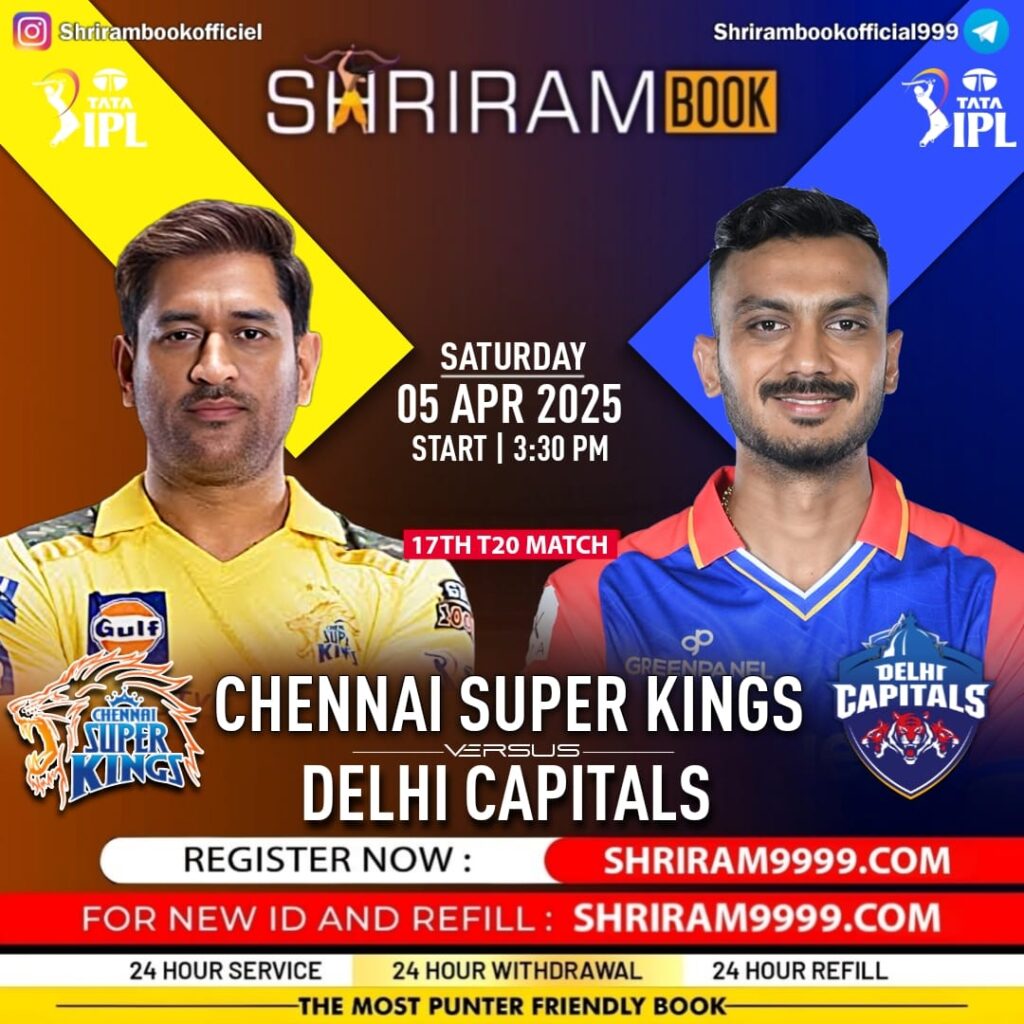 CSK vs DC Match Prediction: Who Will Win Today's IPL Match 17 2025 Shriram Book